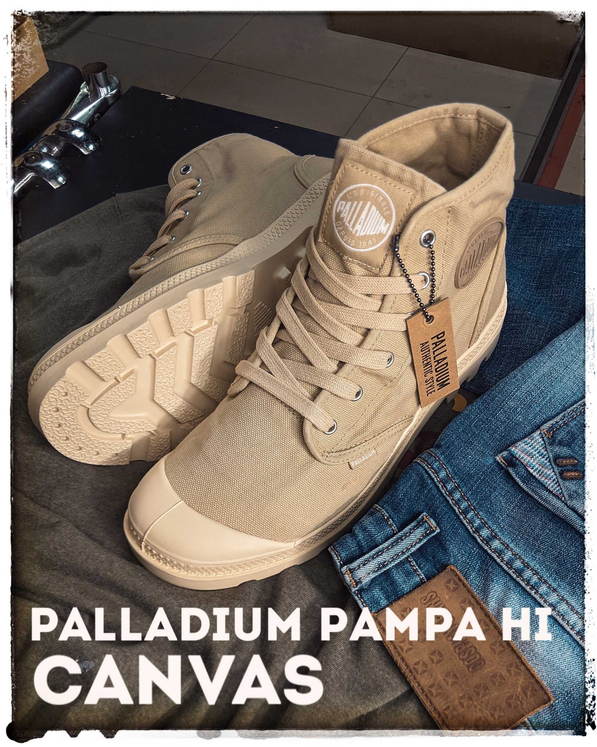 ‼️Original Літні чоловічі боти/кеди Palladium Pampa Hi Canvas‼️
