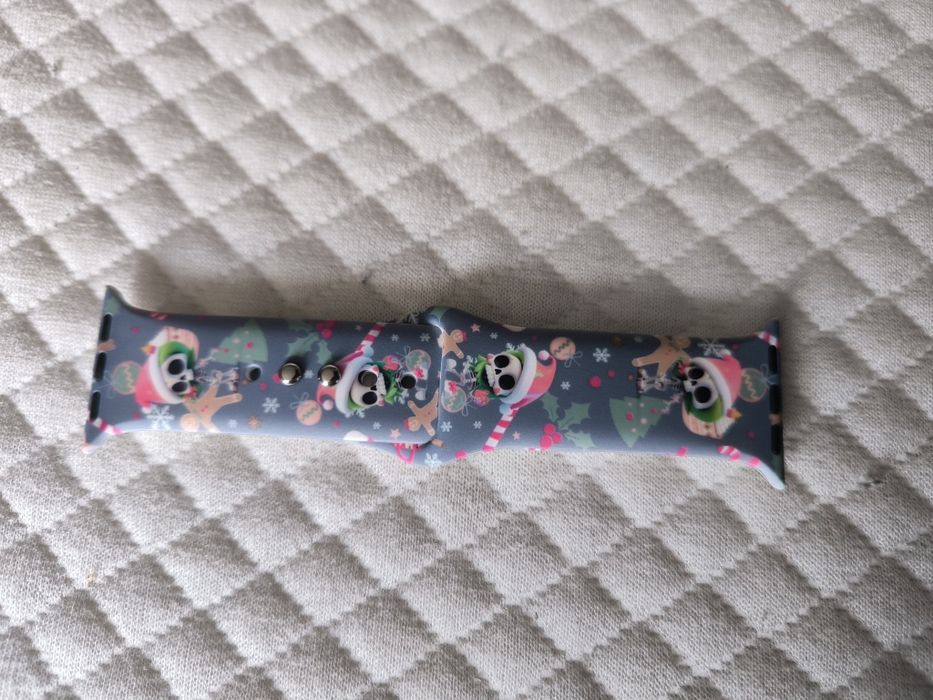 Pasek do Apple Watch 38-49 mm iWatch ultra 1-10 SE Christmas skull sza