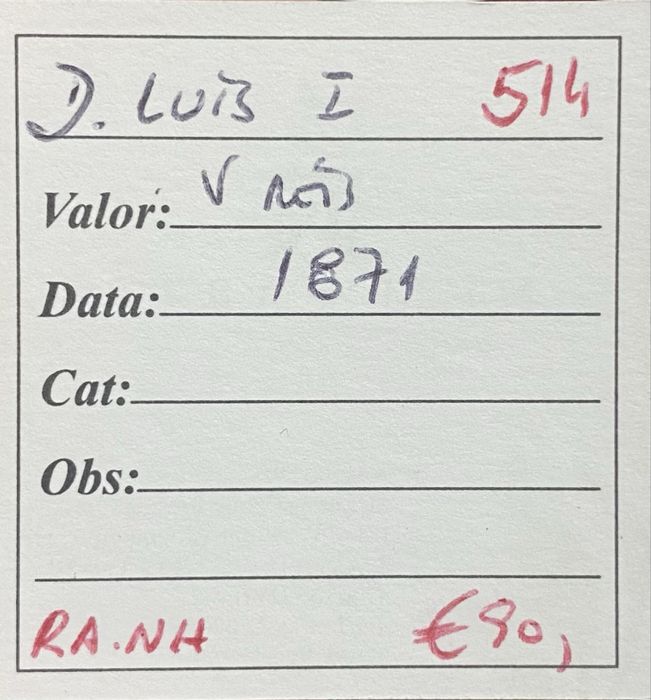 Moeda V Reis D LUIS I - 1871