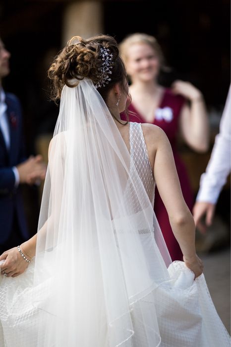 Весільна сукня А-силует колір айворі