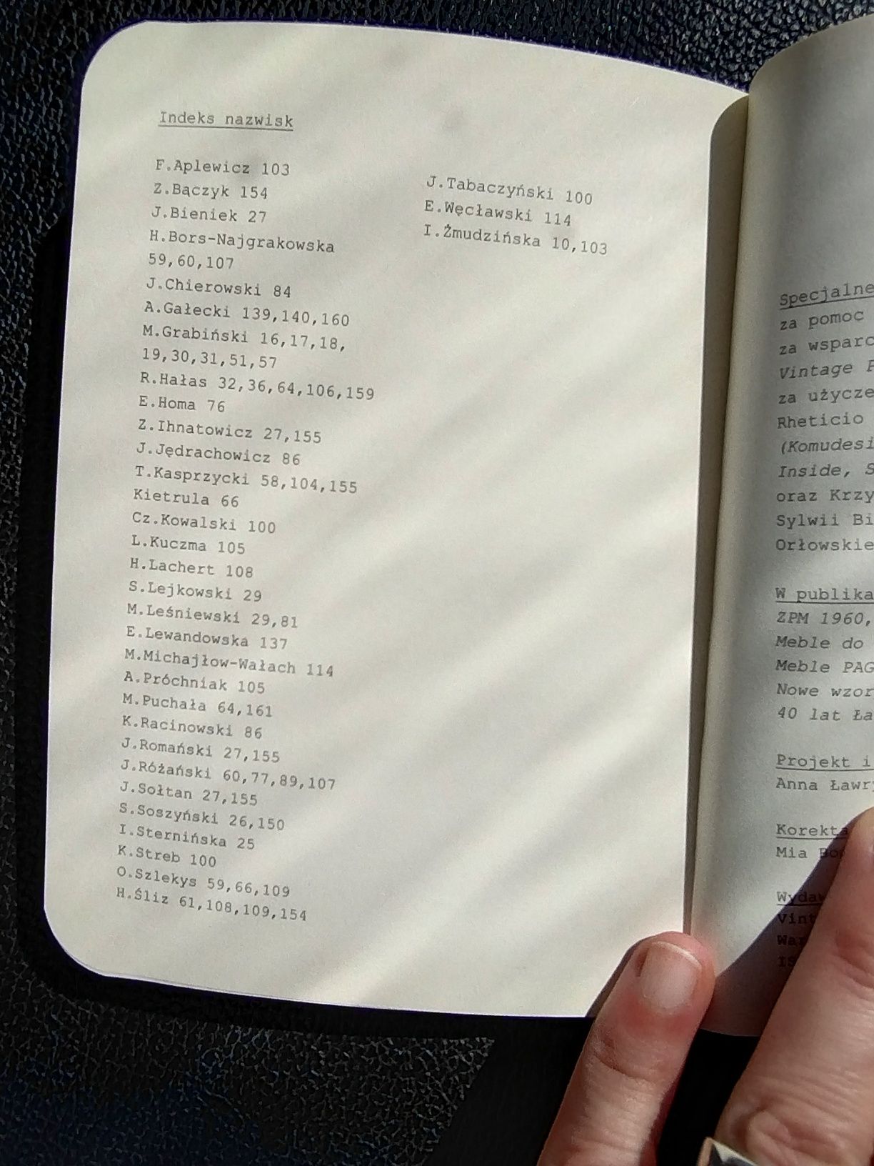 PRL katalog notes kolekcjonera meble Gałecki Puchała Chierowski