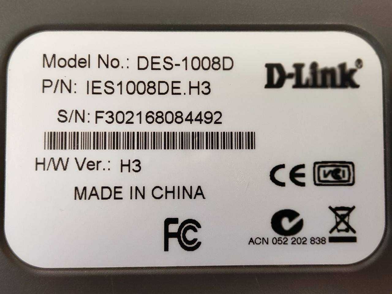 Коммутаторы (свитчи)  D-LINK  DES-1005D,  D-LINK  DES-1008D