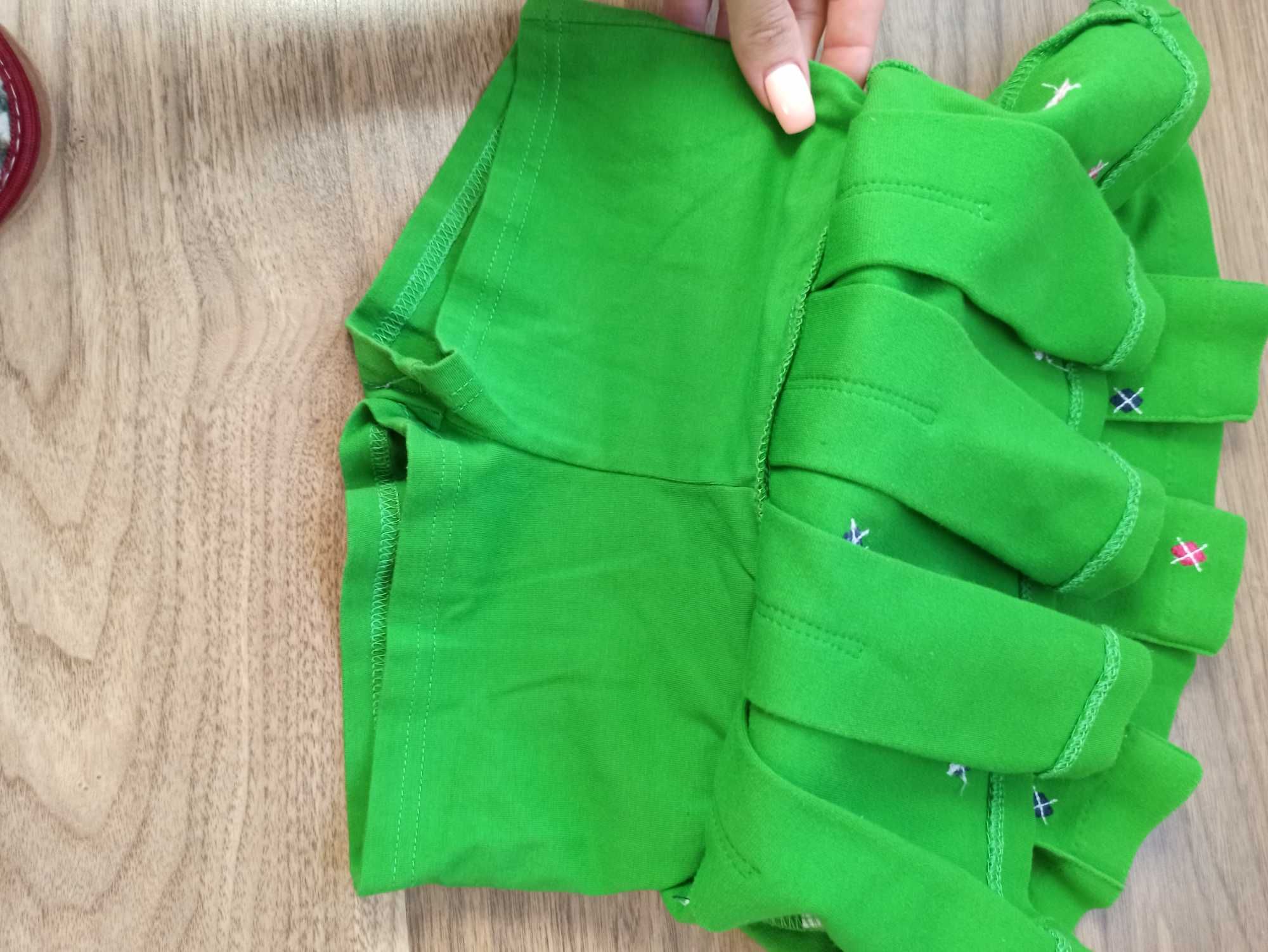 Zielone spódnico - spodenki dla dziewczynki