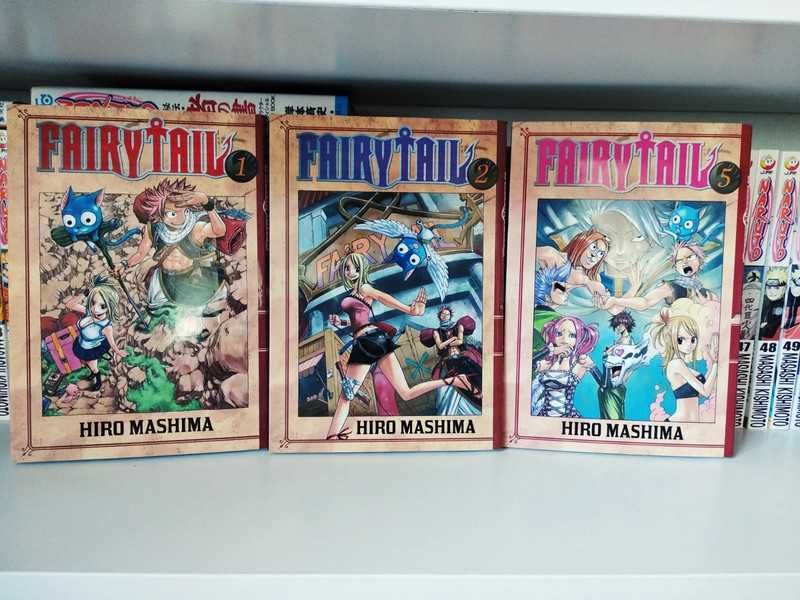 Fairy Tail 1 2 5 zestaw manga mangi