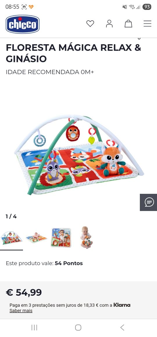 Ginasio chicco como novo