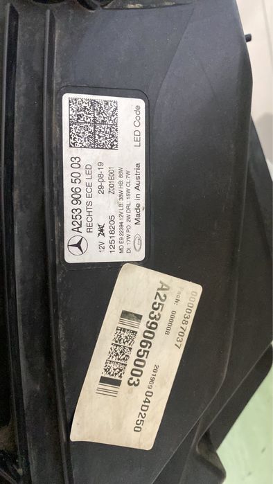 Mercedes w x c 253 MULTIBEAM LED фара права ресталінг