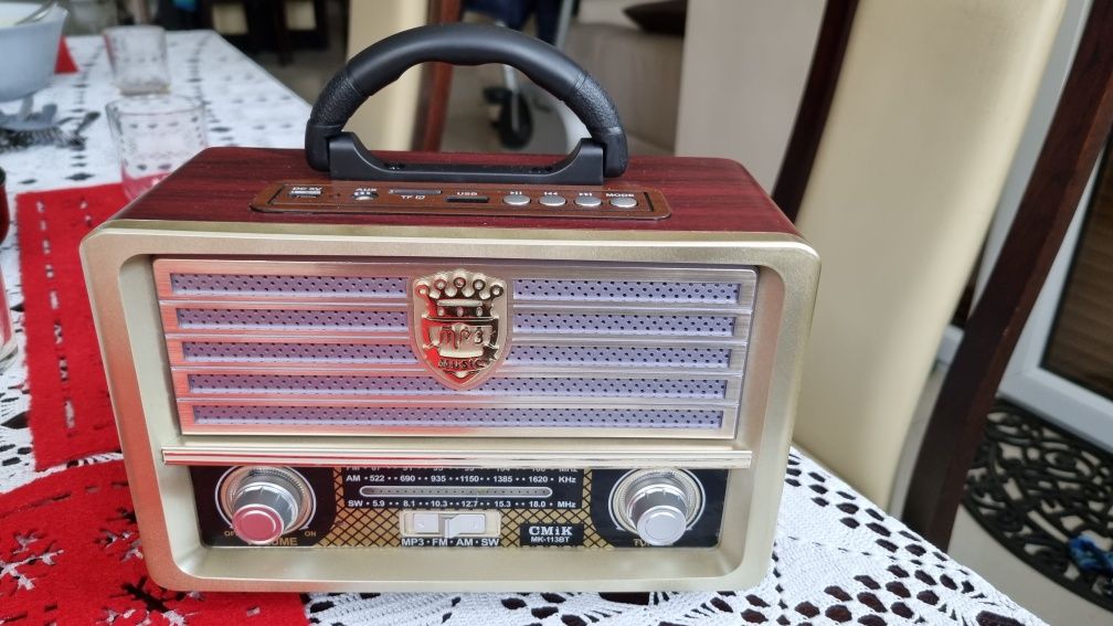 Głośnik Bluetooth mp3 usb retro prl nowy