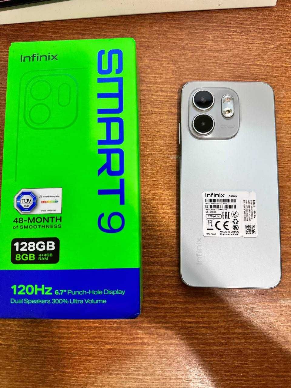 Смартфон Infinix Smart 9 4/128Gb Neo Titanium
