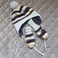 Zestaw: czapka i rękawiczki niemowlęce H&M, rozmiar 74 / 80
