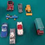 Automóveis/Carrinhos de coleção Matchbox, Lesney, anos 60, DANIFICADOS