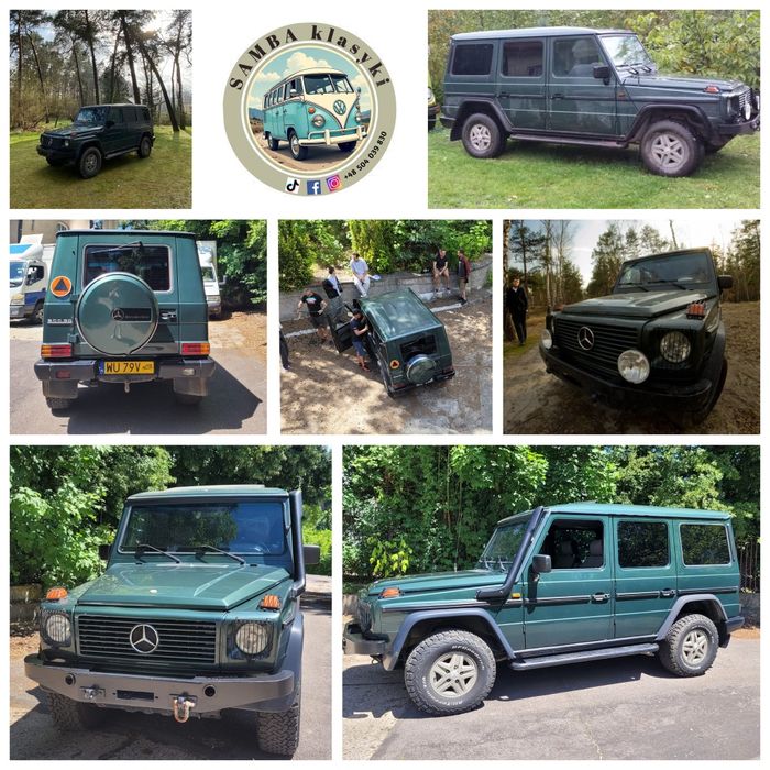 Wynajem Mercedes G klasa / Gelenda zielony, fiat, VW, SAMBA klasyki