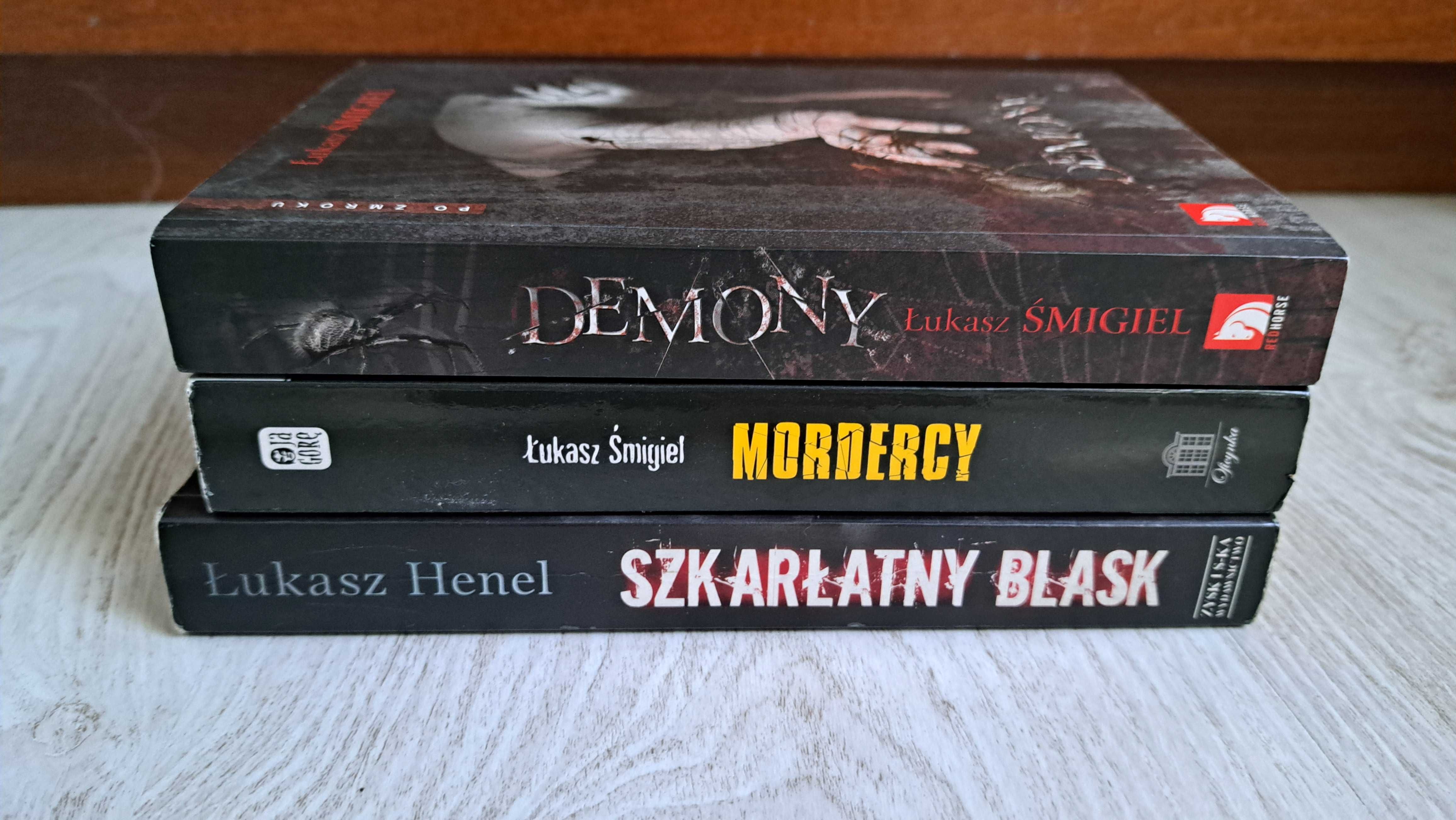 3x Łukasz Śmigiel Demony + Mordercy + Łukasz Henel Szkarłatny blask