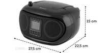 Świetny boombox Roadie Smart Wifi Radio internetowe Efekty LED