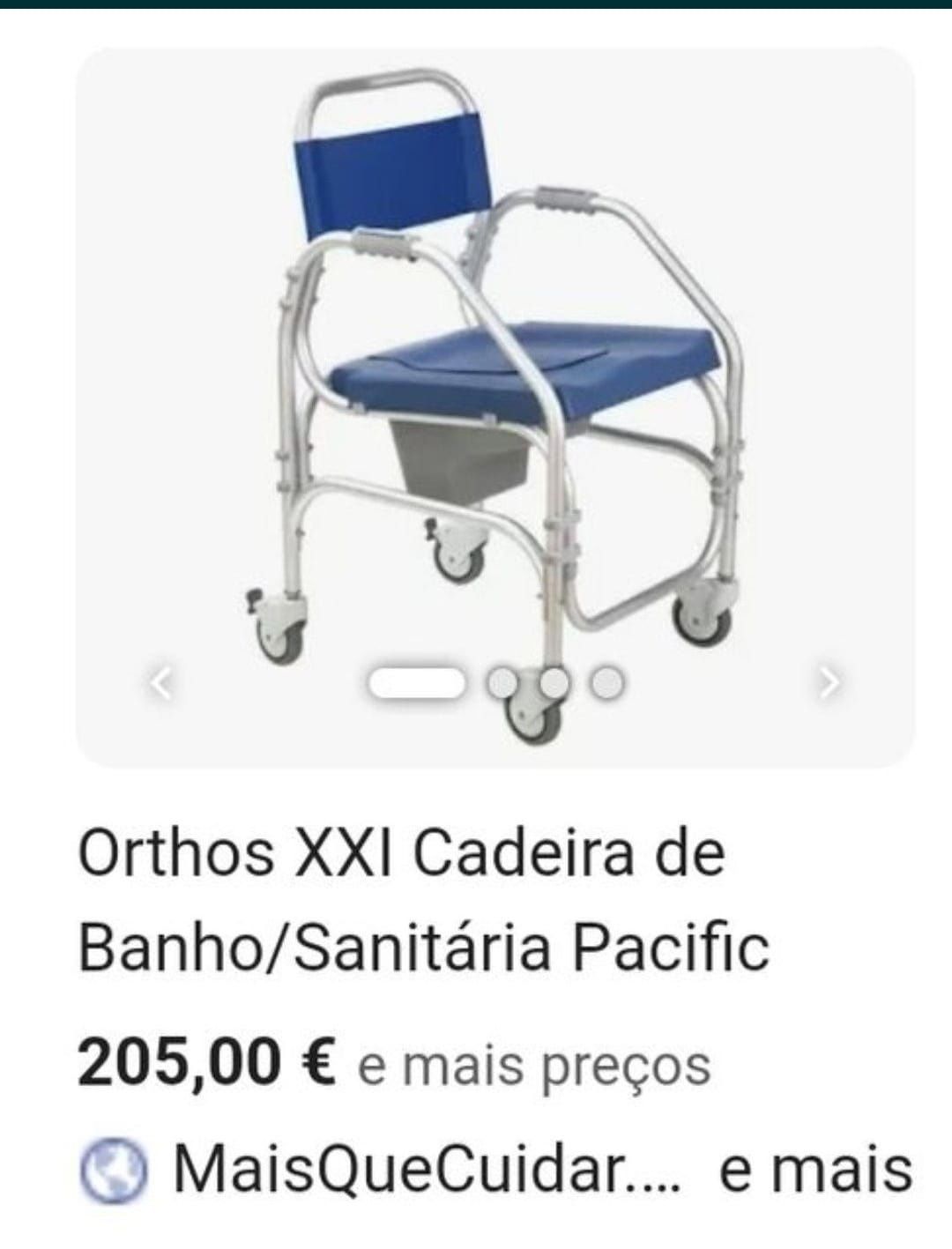 Cadeira sanitária como nova