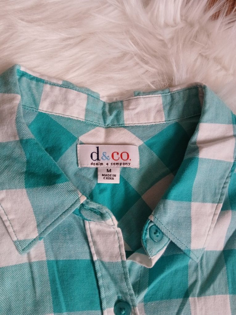 Koszula, bluzka damska w kratę, d&co