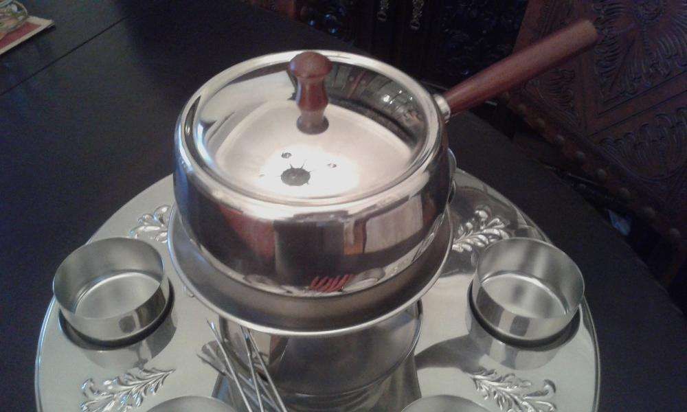 fondue artame inox novo - cozinha