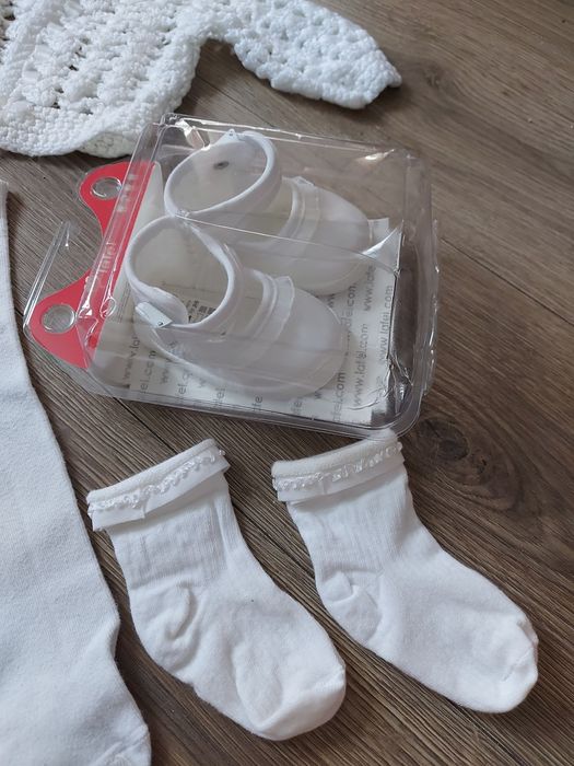 Sukienka 62/68 do chrztu komplet elegancki 62/68 lato