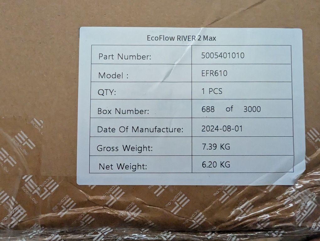 Przenośna stacja zasilania EcoFlow RIVER 2 Max 512 Wh