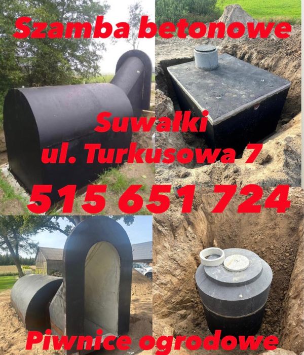 Szamba Szambo Piwniczka Suwałki od 4-15m3 100%SZCZELNE