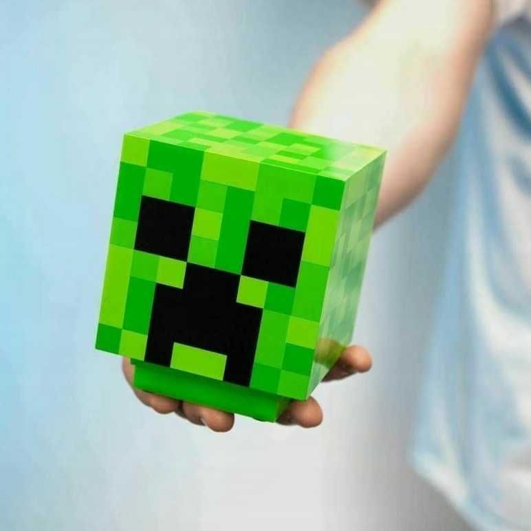 Lampka Minecraft Creeper z dźwiękiem dla dziecka