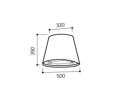 Okap wyspowy ELICA Jasmine Black F/50