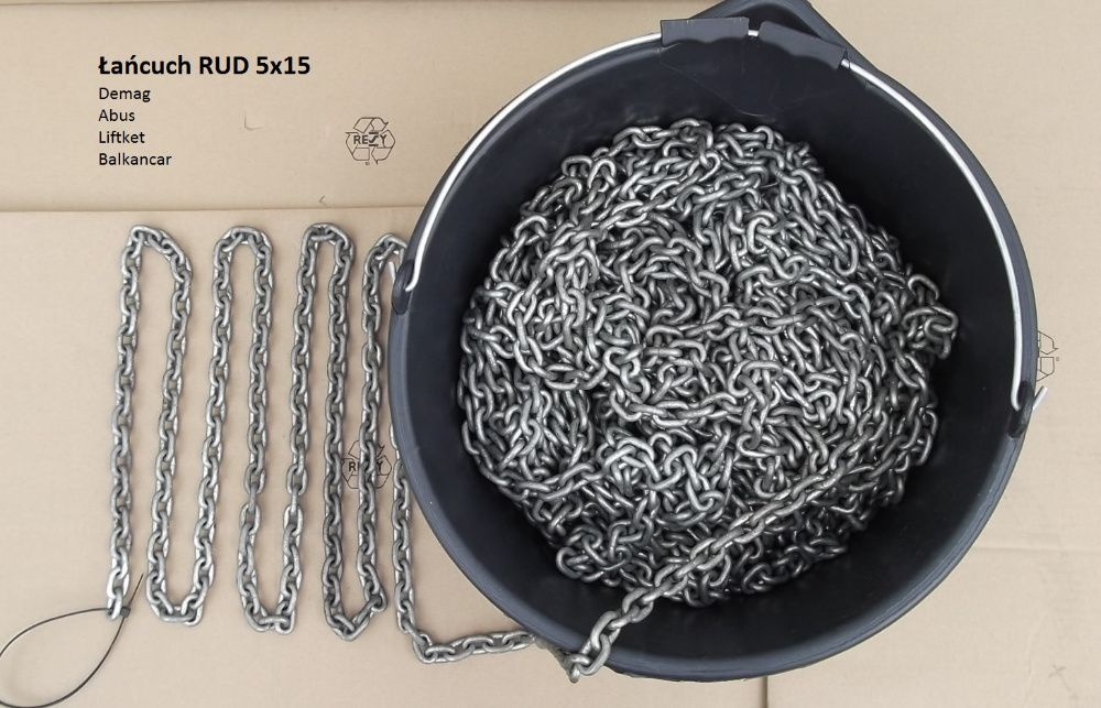 Łańcuch Demag, Abus, Liftket, Balkancar RUD 5x15c 4x12 prod. Niemcy