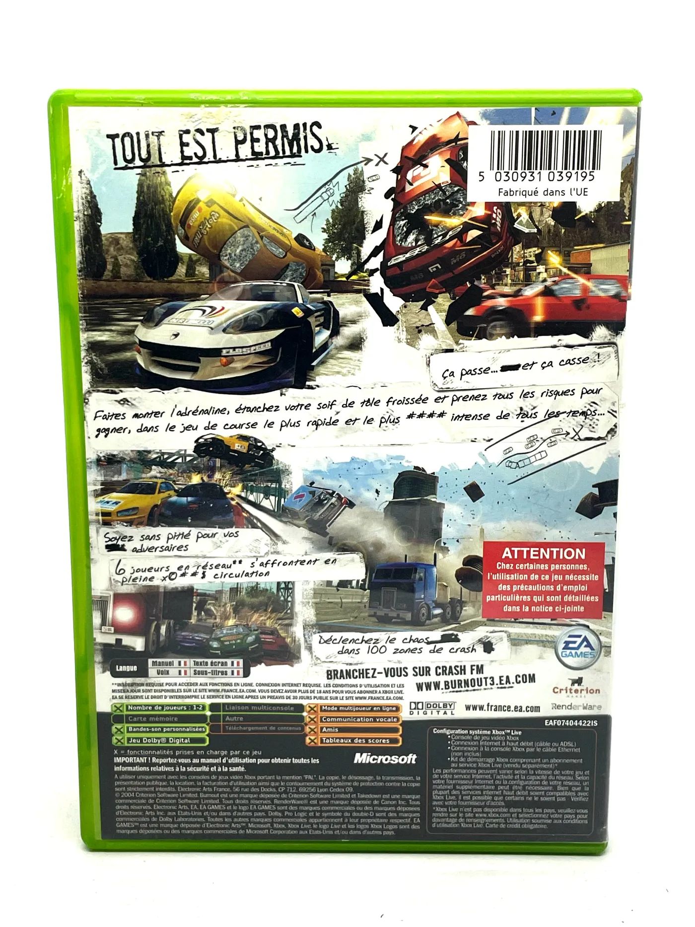 Burnout 3 Takedown Xbox Po Angielsku