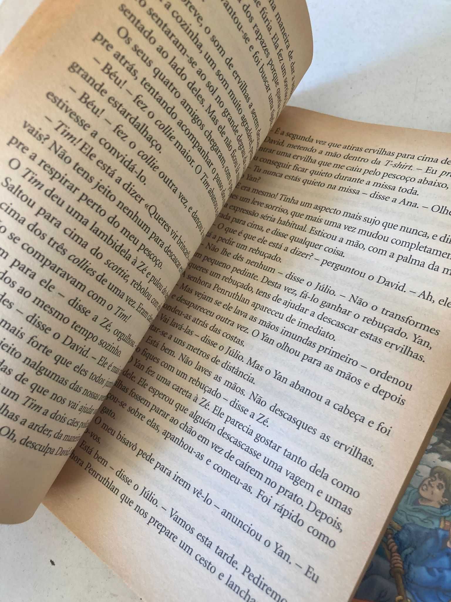 2 Livros - Os Cinco (na Ilha do Tesouro e a Luz Destruidora)