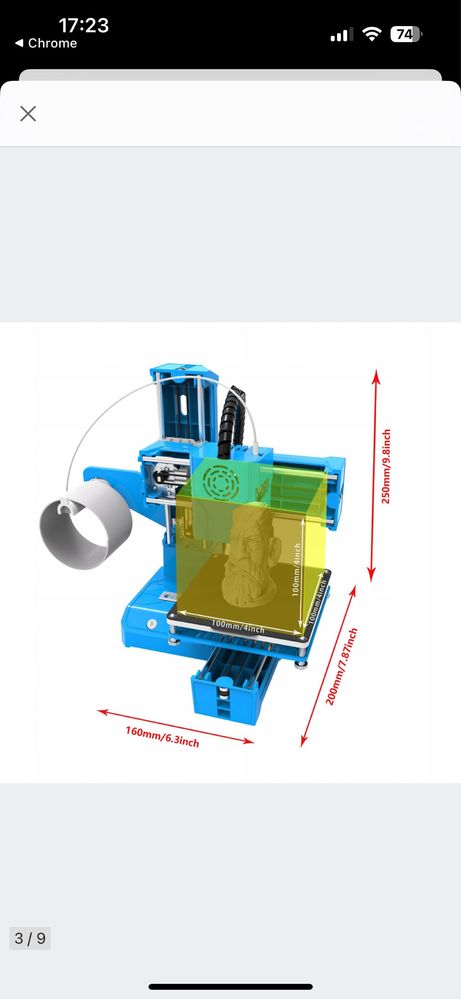 Drukarka 3d K9 druk 3d filament