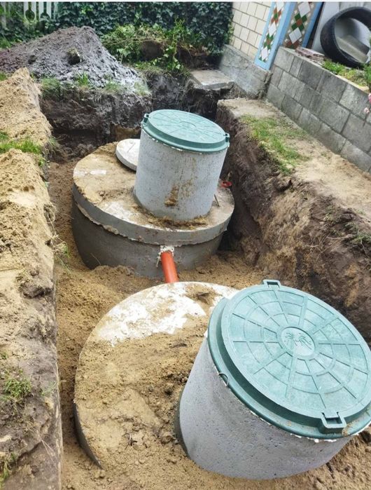 Скептик. Каналізація+вода. Послуги екскаватора.