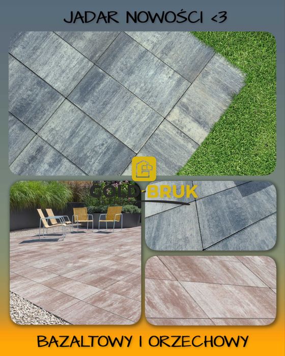 PROMOCJA Kostka płyta tarasowa płytka cb 60x30 4,5cm colorblend JADAR