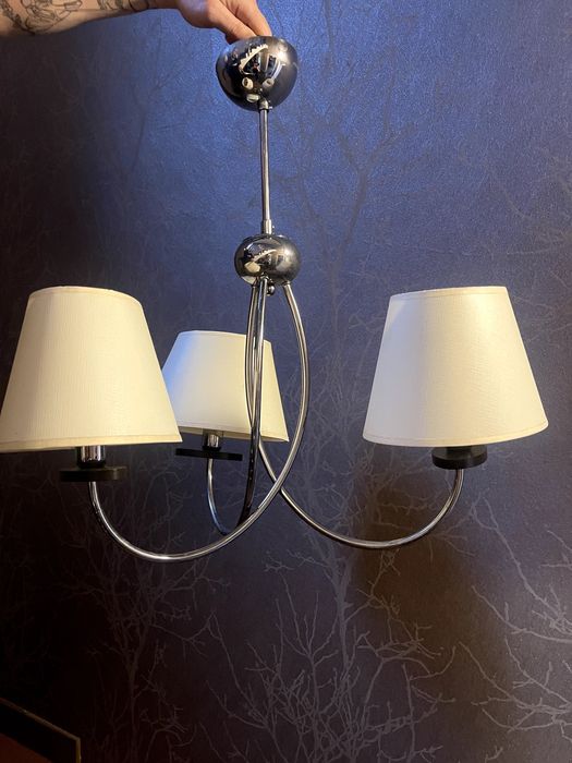 люстра бежевий колір, 3 плафони