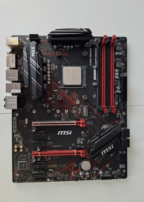 Płyta główna MSI B450 Gaming Plus + procesor AMD Ryzen 5 2600