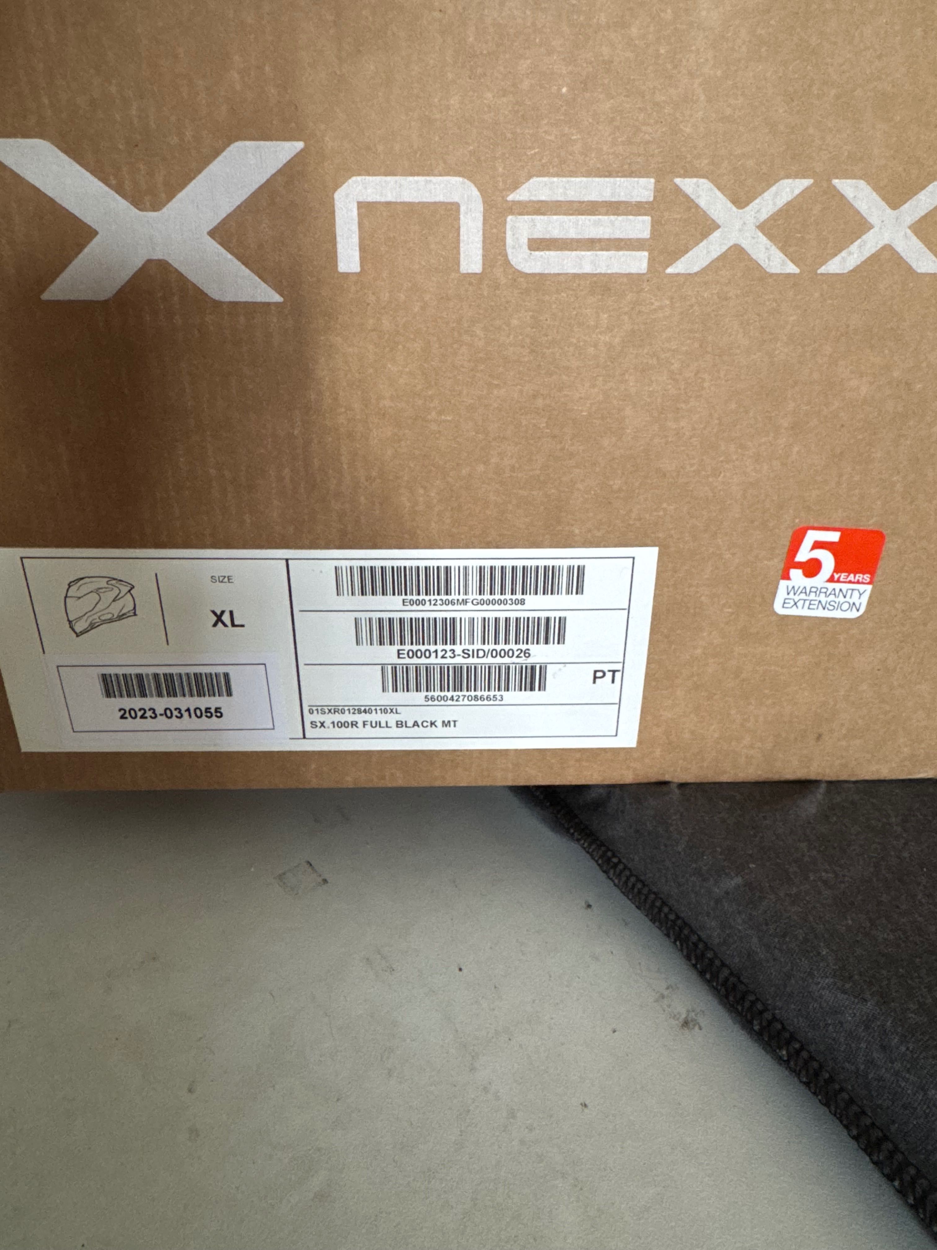 Capacete Nexx sx.100r XL preto mate