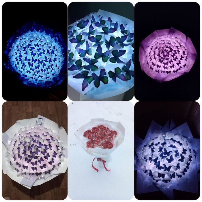 Букети з метеликів