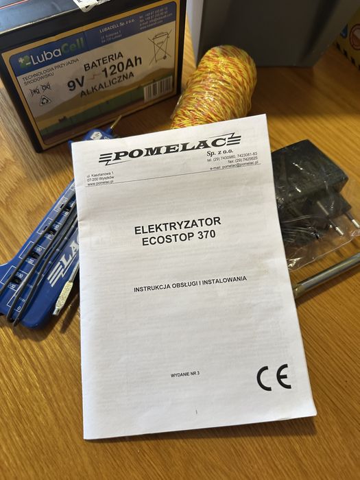 Nowy Elektryzator Ecostop 370 ( pastuch )