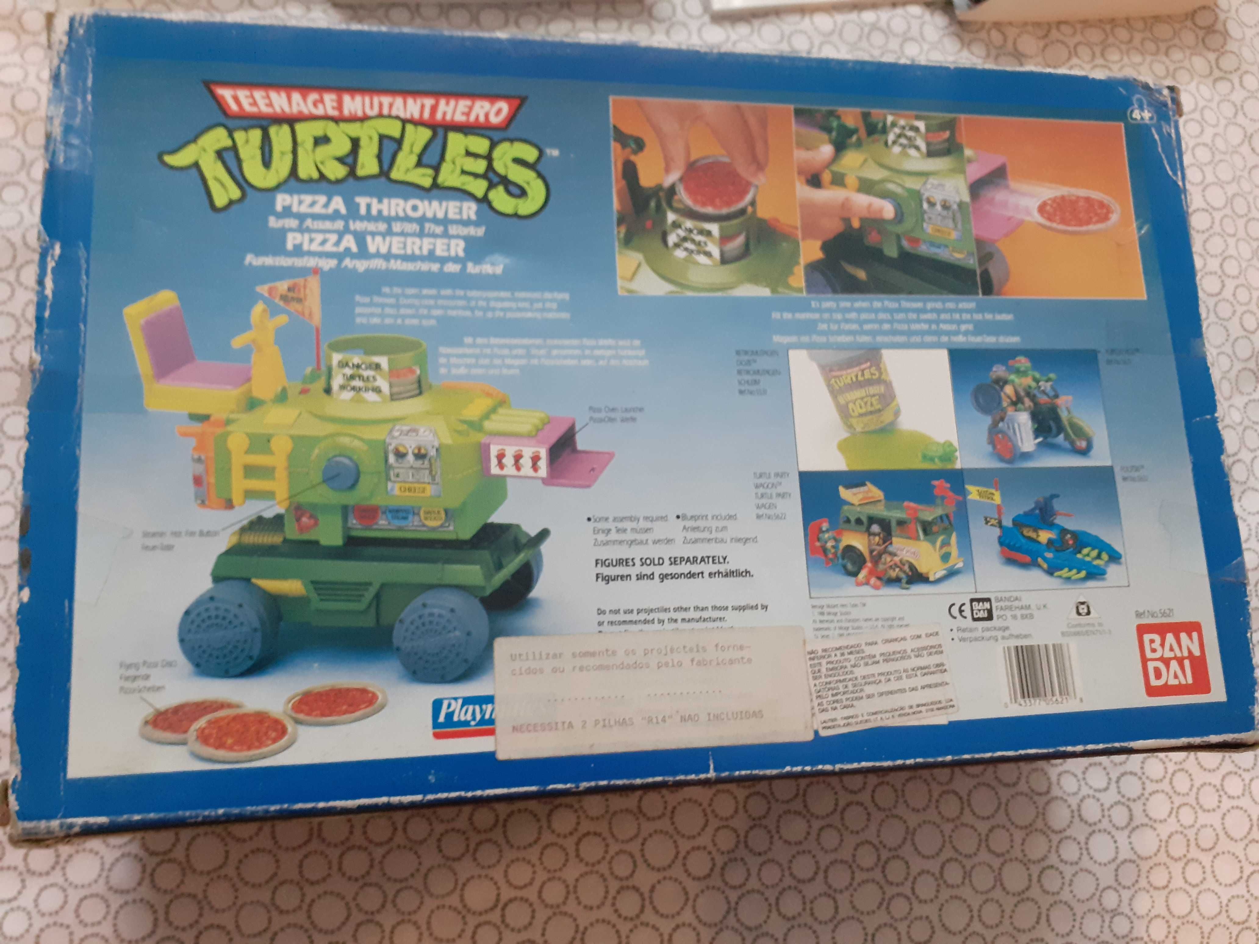 Teenage Mutant Ninja Turtles TMNT Sewer Dragster + Pizza Thrower Novos