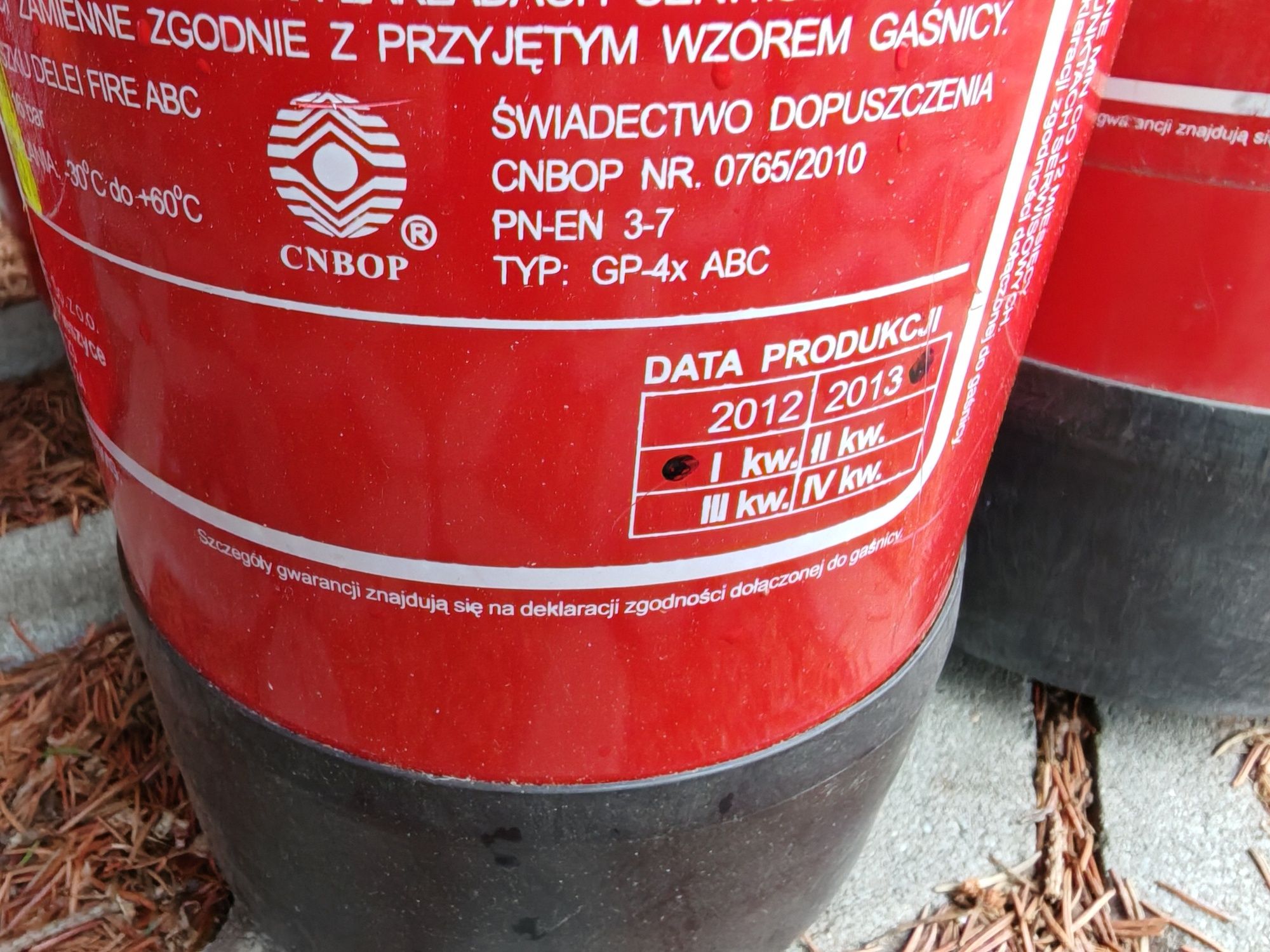 Gaśnice proszkowe 4kg,cena za 4szt.