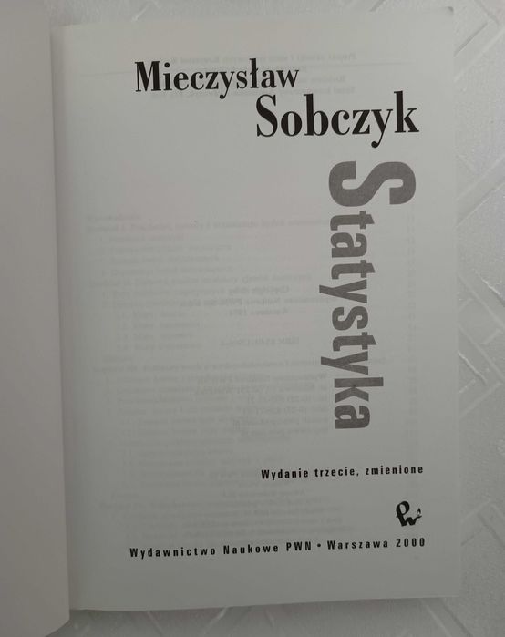 Statystyka Mieczysław Sobczyk