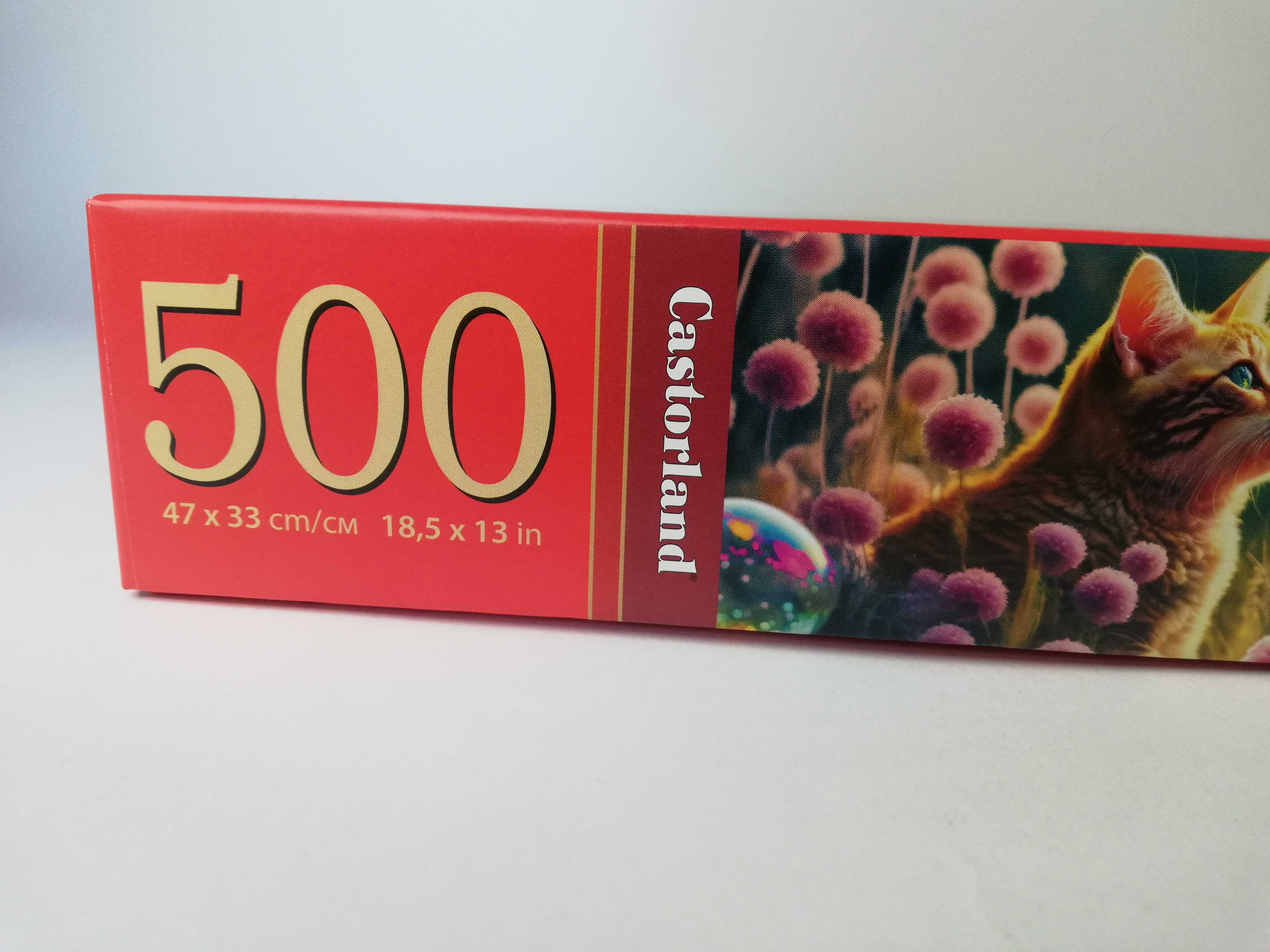 Puzzle Castorland 500 elementów Koty Rude- raz ułożone