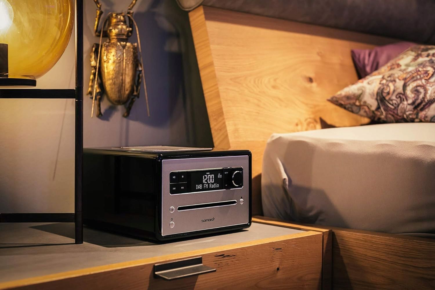 Radio sieciowe DAB+, FM Sonoro QUBO - czarne