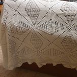 Colcha renda croché para cama individual