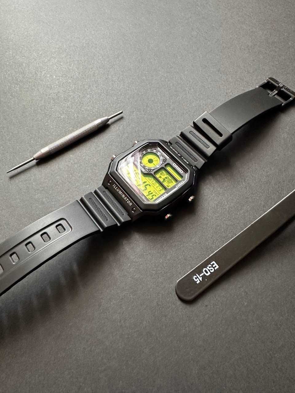 Casio AE1200 'Lime' Mod - NOVO