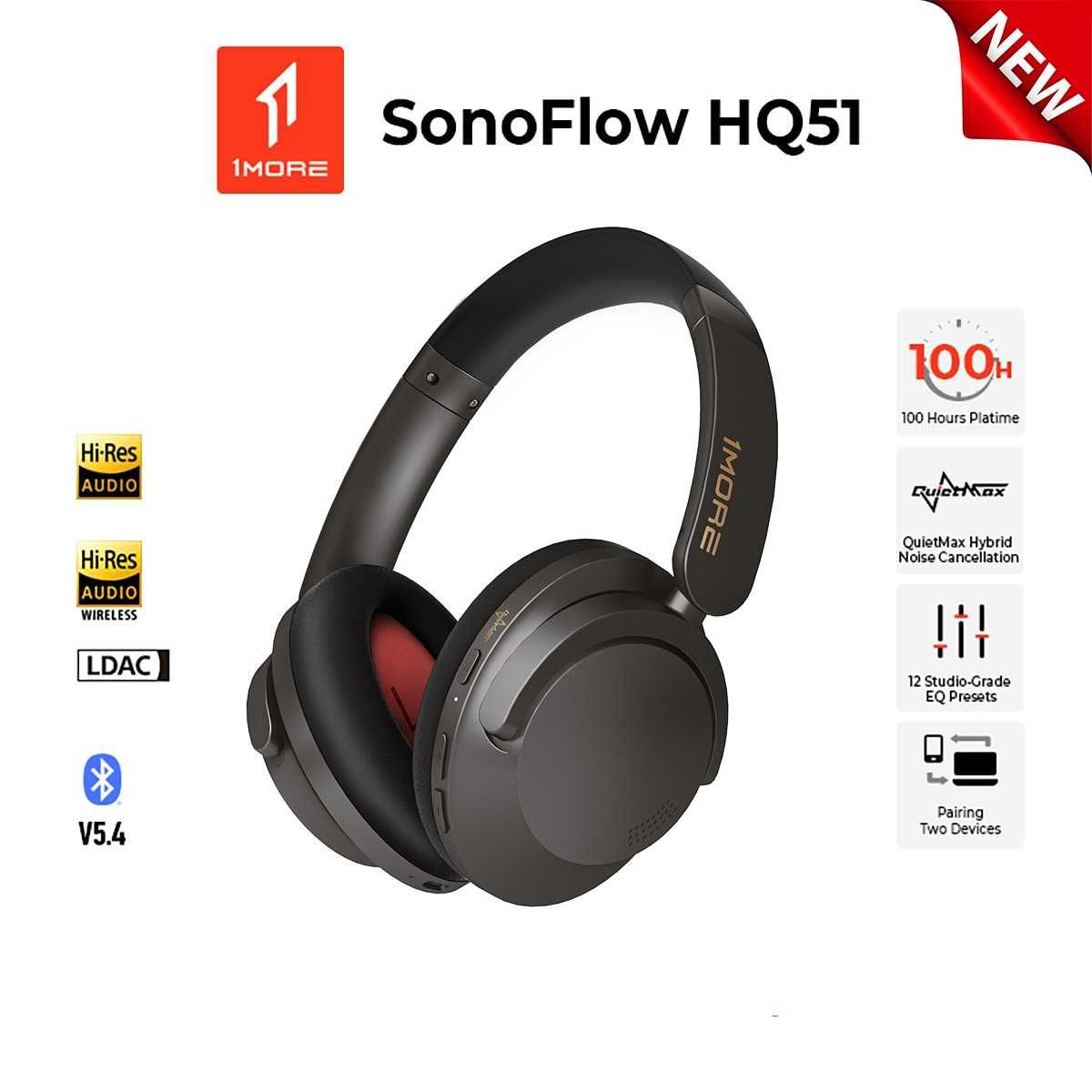 Наушники 1More SonoFlow Pro HQ51 ANC LDAC