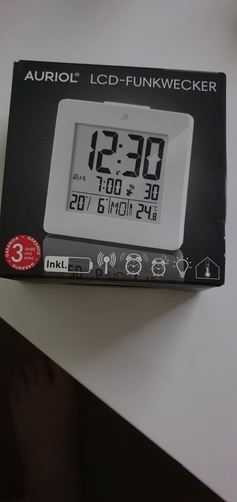 Budzik LCD bezprzewodowy odbior tylko osobisty