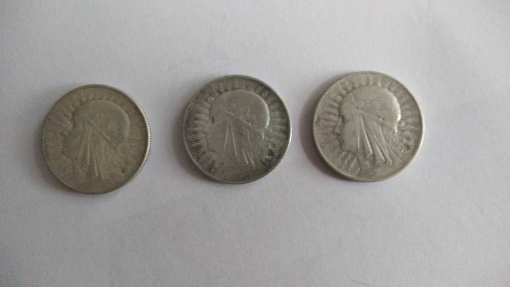 Срібна монета Королева Ядвіга, 5 злотих - 3шт.