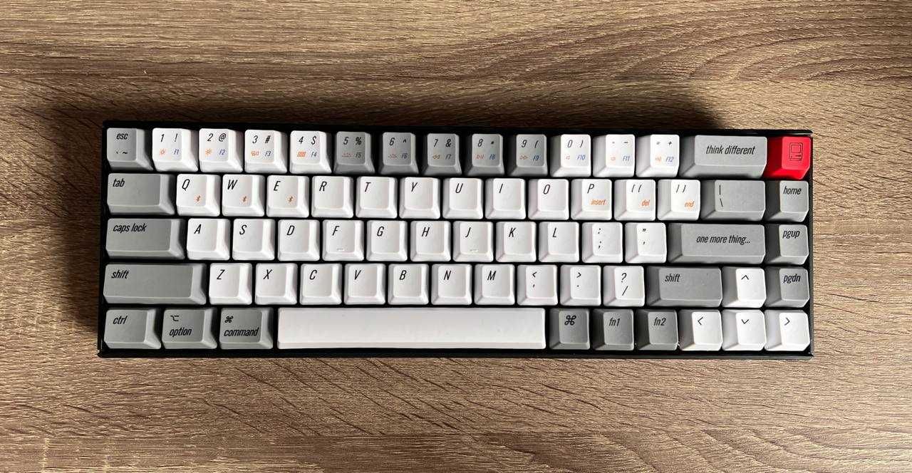 Механічна клавіатура Keychron K6 68 Key Gateron Blue White LED EN