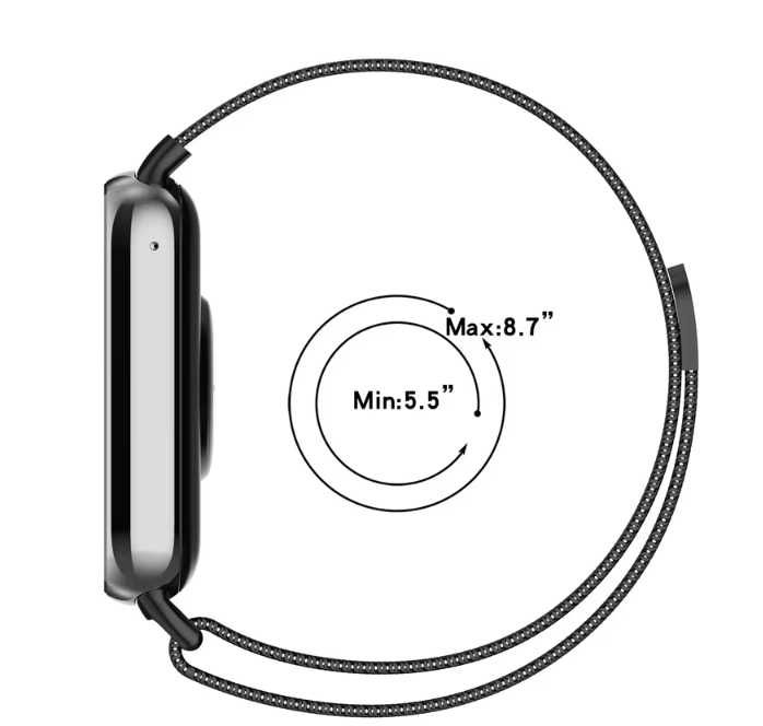 Ремінець міланська петля до Redmi Watch 5/4 та Xiaomi Band 8 pro/9 pro