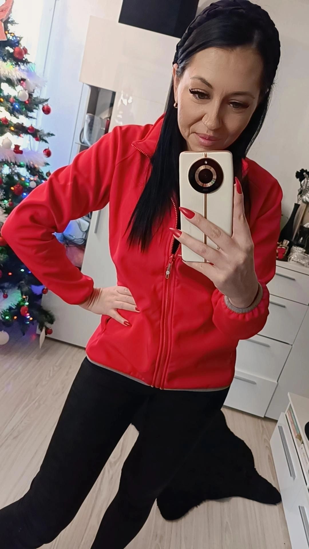 Czerwony sportowy polar bluza Regatta Softshell Membrana