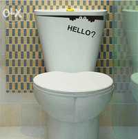 Autocolante design vinil p/ casa de banho wc sanitas